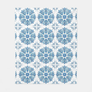 ❄️ Blue Snowflake Winter Cosy Home Decor Blanket 
