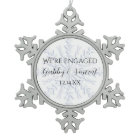 Blue Snowflake Winter Engagement