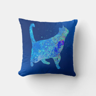 Blue Snowflakes Cushion