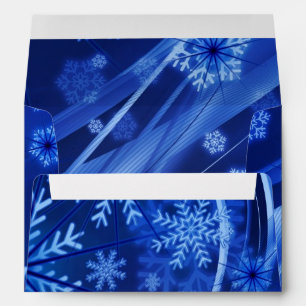 Blue Snowflakes Envelope
