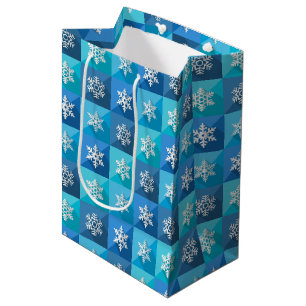 Blue Snowflakes Gift Bag