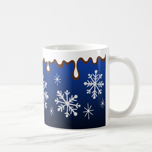 Blue Snowflakes Mug (Right)