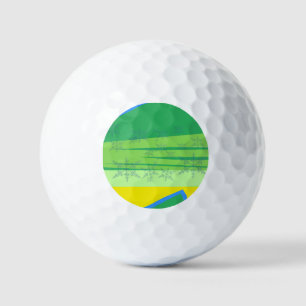 Blue Snowflakes on the Sunrise Mountain Golf Ball