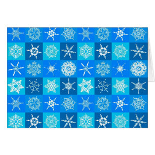 Blue Snowflakes Pattern
