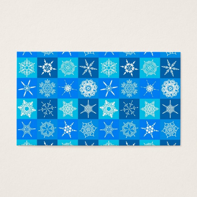 Blue Snowflakes Pattern (Front)