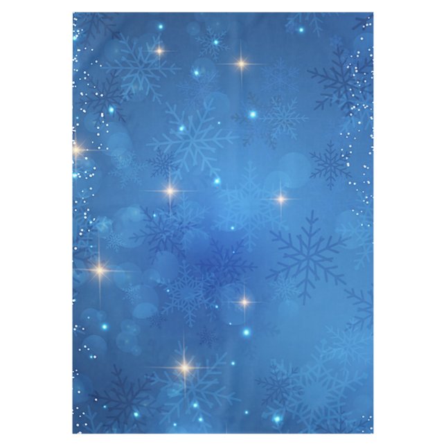 "Blue snowflakes" Tablecloth (Front)