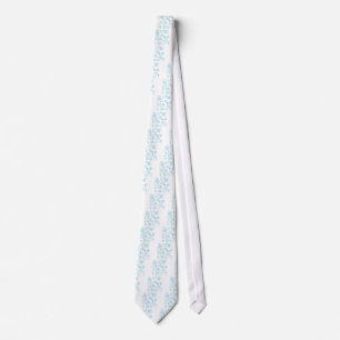 blue snowflakes tie