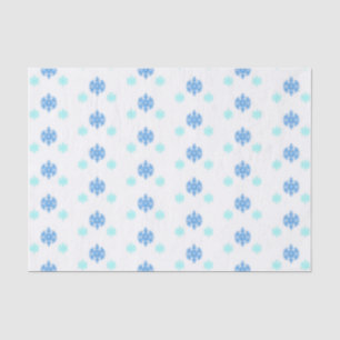 Blue Snowflakes Tissue Paper