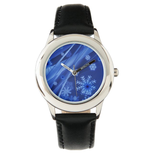Blue Snowflakes Watch (Front)
