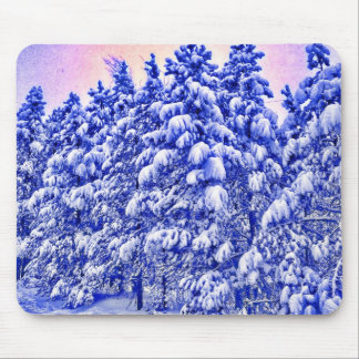 Blue Snowscape, Conifer, CO Mouse Pad