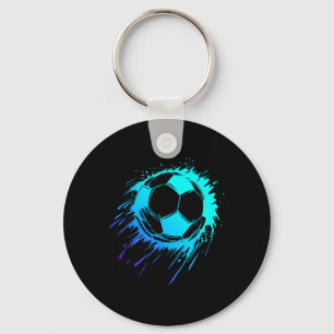 Blue Soccer Ll Soccer Player Mens Soccer Boys Socc Key Ring