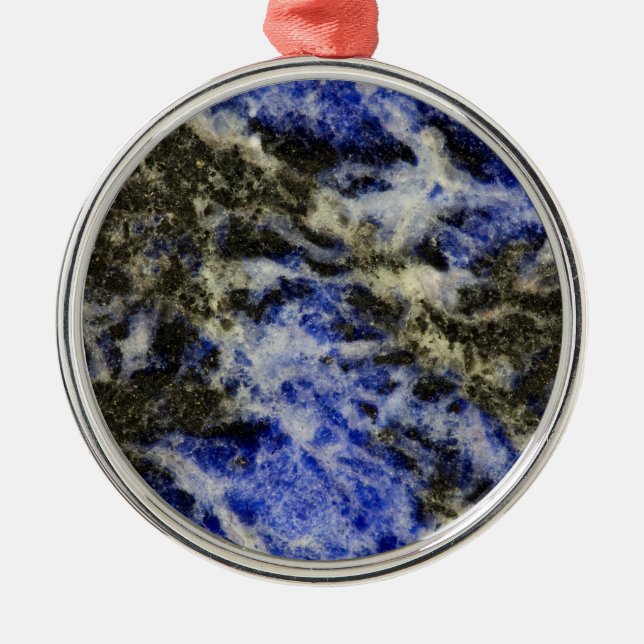 Blue Sodalite Metal Tree Decoration (Front)