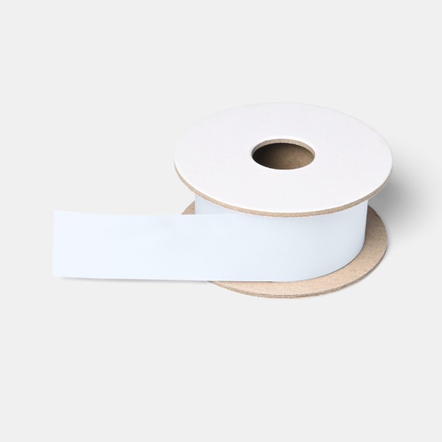 Blue Soft White Pastel Solid Colour Satin Ribbon (Spool)