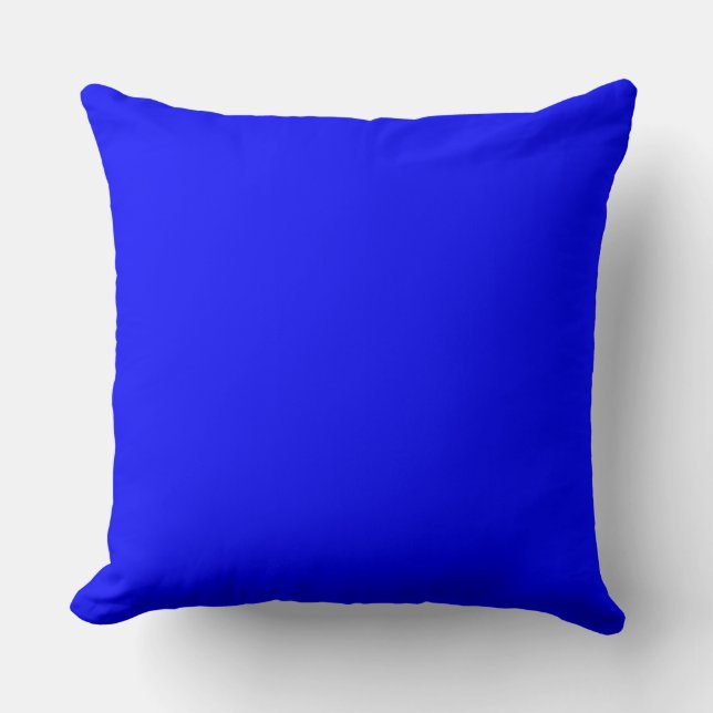 Blue Solid Colour Background Cushion (Front)