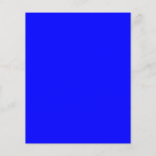 Blue (solid colour) flyer