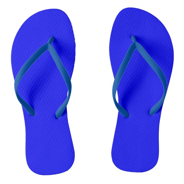 Blue  (solid colour)   jandals (Footbed)