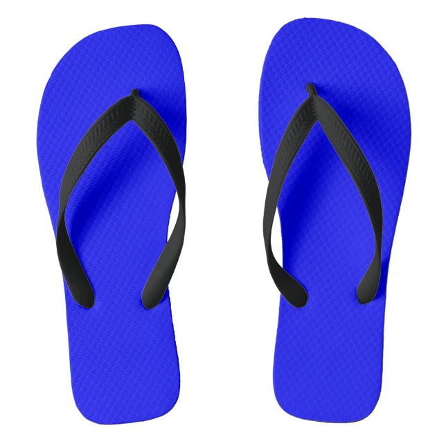 Blue  (solid colour)   jandals (Footbed)