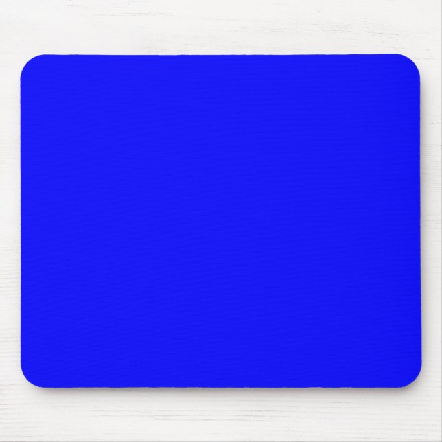 Blue  (solid colour)   mouse pad (Front)