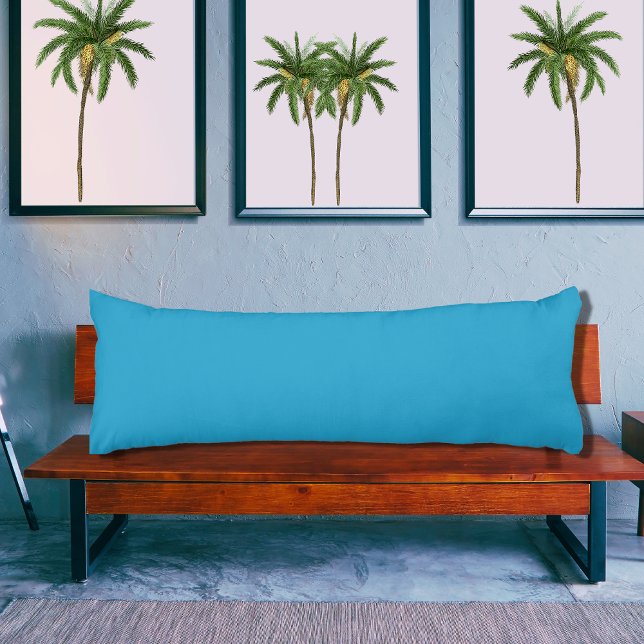 Blue solid colour pillow (Creator Uploaded)