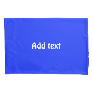 Blue solid plain pillowcase
