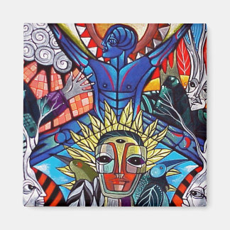 Blue Soul Rising by Gregory Gallo Magnet