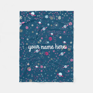 Blue Space Personalised Blanket