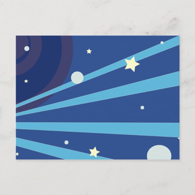 Blue Space Postcard (Front)