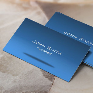 Blue Space Psychologist Business Card