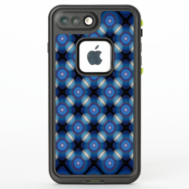 Blue Spacey Geometric LifeProof iPhone Case (Back)