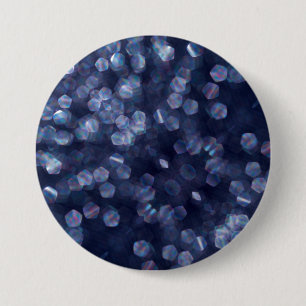 Blue Sparkle Bokeh Lights 7.5 Cm Round Badge