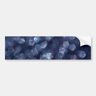 Blue Sparkle Bokeh Lights Bumper Sticker