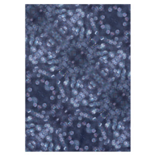 Blue Sparkle Bokeh Lights Tablecloth