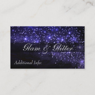 Blue Sparkle Business Card
