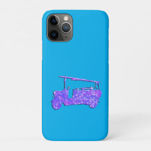 Blue Sparkle Vintage Fire Truck, Case-Mate iPhone Case