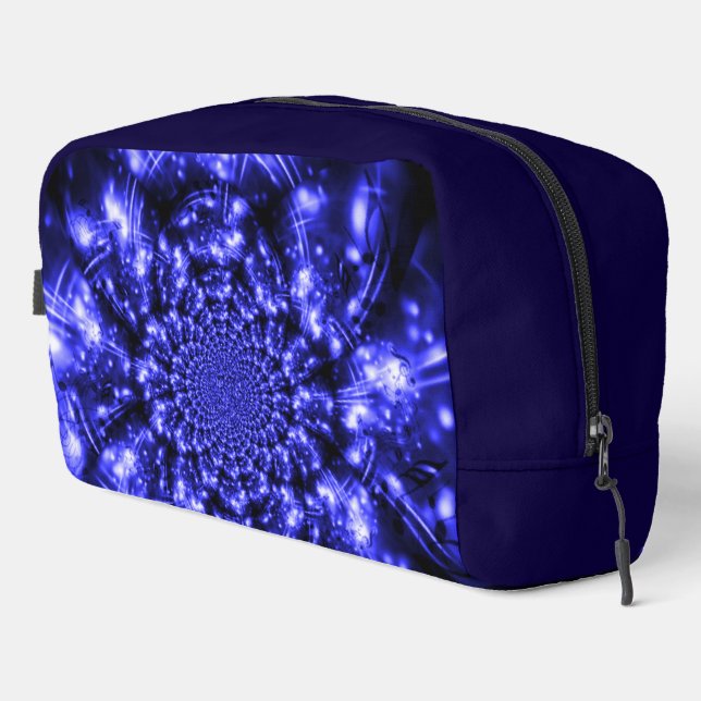 Blue Sparkling Lights Dopp Kit (Right Corner)