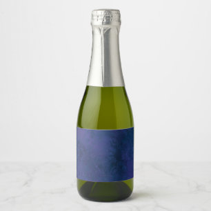 blue sparkling wine label