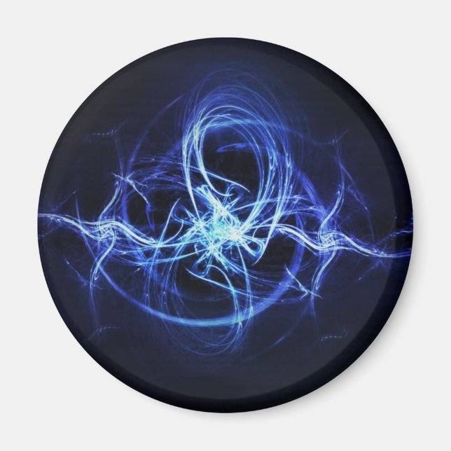 Blue sparks magnet (Front)