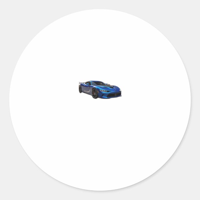 Blue Speed Demon Sticker  (Front)