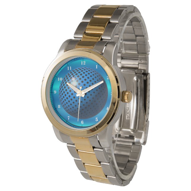 Blue Sphere Watch (Angled)