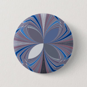 Blue spider 6 cm round badge