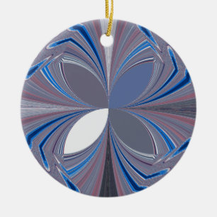 Blue spider ceramic tree decoration