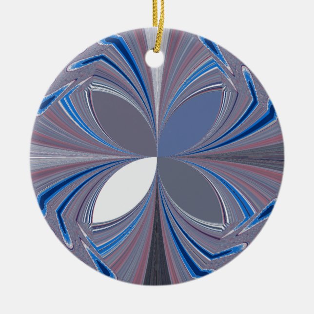 Blue spider ceramic tree decoration (Front)