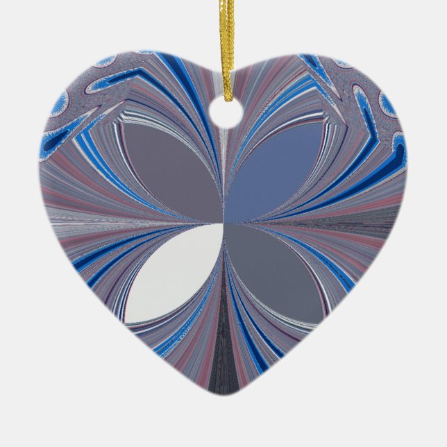 Blue spider ceramic tree decoration (Front)