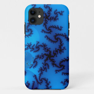 blue spider fractal Case-Mate iPhone case