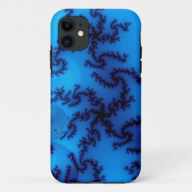 blue spider fractal Case-Mate iPhone case (Back)