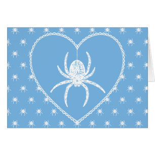 Blue Spider Heart