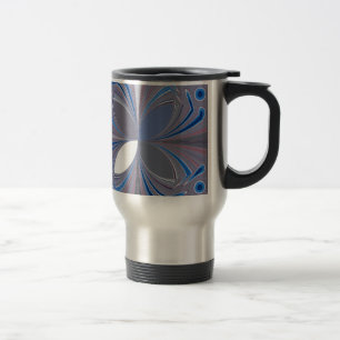 Blue spider travel mug