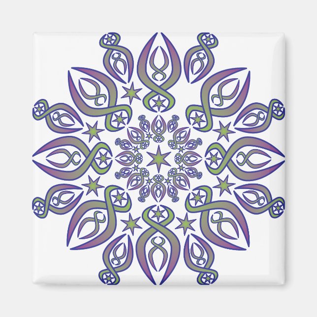 Blue Spikes Magnet (Front)