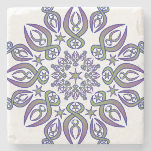 Blue Spikes Stone Coaster