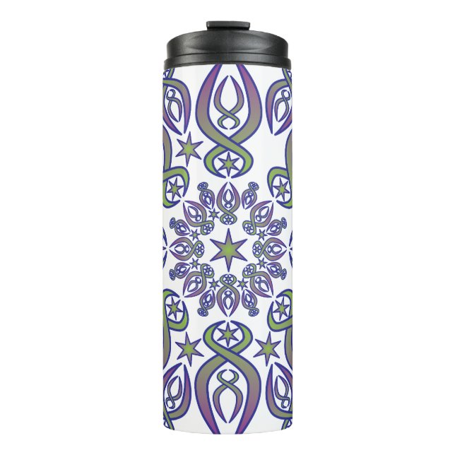 Blue Spikes Thermal Tumbler (Front)